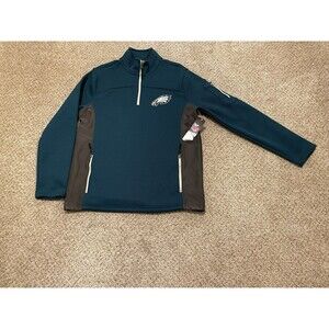 Philadelphia Eagles Green  Men’s S 1/4 Zip Jacket NFL Team Apparel
